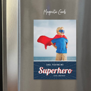 Superheld Dad Vaderdag Photo Card Magnet