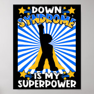 Superheld Down Syndrome Awareness Chromosome Super Poster