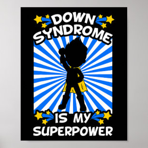 Superheld Down Syndroom Bewustzijn Chromosoom Supe Poster
