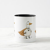 Superheld Duck in kostuum Mok (Midden)