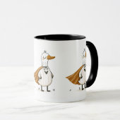 Superheld Duck in kostuum Mok (Voorkant rechts)