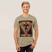 Superheld Embleem Tri-Blend T-shirt (Voorkant volledig)