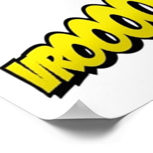 Superheld en supervillain onomatopoeia poster (Hoek)