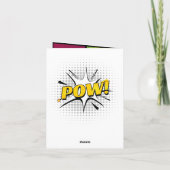 Superheld Flying Photo Specialized Birthday Kaart (Achterkant)