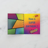 Superheld Flying Photo Specialized Birthday Kaart (Binnen)