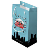 Superheld Friend Comic Valentijn Gift Bag Klein Cadeauzakje (Achterkant Gekanteld)