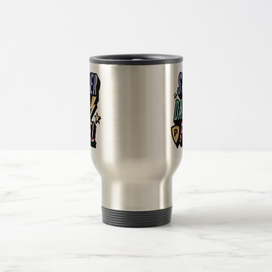 Superheld Fun Comic Custom Monogram Reisbeker (Center)