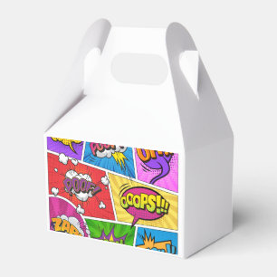 Superheld Gamer Comic book design FAVOR BOX Bedankdoosjes