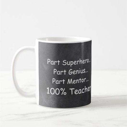 Superheld Genius Mentor Teacher Gift Idee Koffiemok (Links)