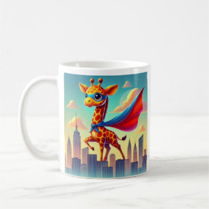Superheld Giraffe  Koffiemok