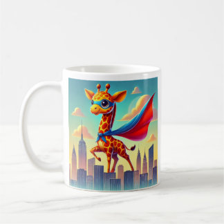 Superheld Giraffe  Koffiemok