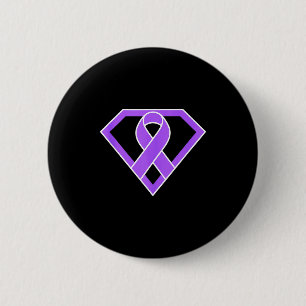 Superheld held krijger vechter lupus bewustzijn ronde button 5,7 cm