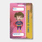Superheld Identiteitskaart Kinderen superhelden le Badge (Voorkant)