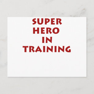 Superheld in training briefkaart