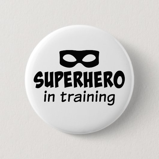 Superheld in training ronde button 5,7 cm (Voorkant)