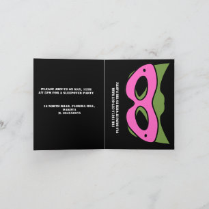 Superheld jongen Pink & Green Game Avatar en maske