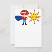 Superheld Kinder Boys Birthday Party Dank je kaart (Achterkant)