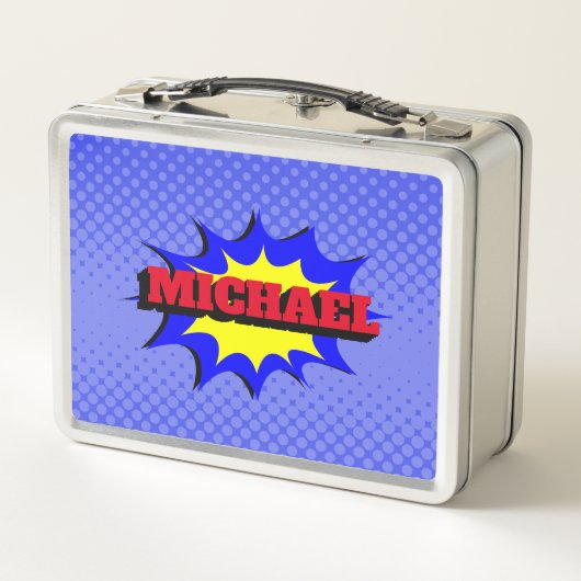 Superheld Kinder Comic Book Persoonlijke naam (Achterkant)