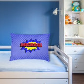 Superheld Kinder Comic Book Persoonlijke naam Kussensloop