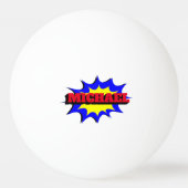Superheld Kinder Comic Book Persoonlijke naam Pingpongballen (Achterkant)