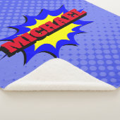 Superheld Kinder Comic Book Persoonlijke naam Sherpa Deken (3/4)