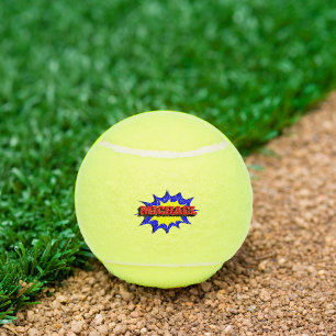 Superheld Kinder Comic Book Persoonlijke naam Tennisballen