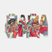 Superheld Kinder Party Favoriet Box - Comic Style  Bedankdoosjes (Uitgevouwen)