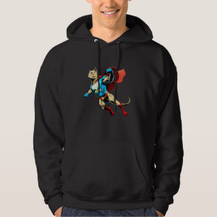 Superheld Labrador Retriever Red Cape Super Hero D Hoodie
