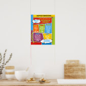 superheld leraar appreciatie week reisroute poster (Keuken)