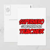 Superheld...leraar Briefkaart (Voorkant / Achterkant)