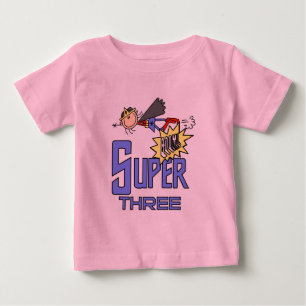 Superheld Meisje 3e Verjaardag Tshirts en geschenk