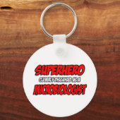 Superheld.. microbioloog sleutelhanger (Voorkant)