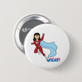 Superheld - Middelgroot Ronde Button 5,7 Cm (Voorkant /achterkant)