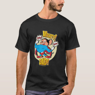 Superheld Muis Mighty Dad Pow Boom Papa's D T-shirt