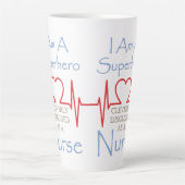 Superheld Nurse Giant Coffee Mok (Voorkant)