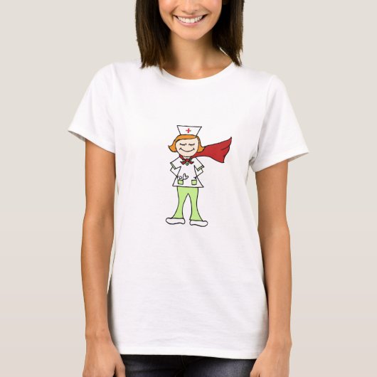 Superheld Nurse T-shirt (Voorkant)