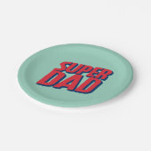 Superheld pa papieren bordje (Gekanteld)