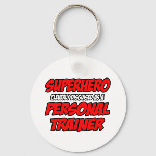 Superheld.. persoonlijke trainer sleutelhanger