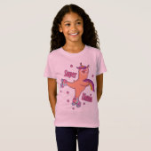 Superheld Pink Llama T-Shirt (Voorkant volledig)