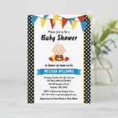 Superheld Polka Dot Bunting Baby shower Kaart (Staand voorkant)