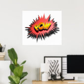 Superheld POW - Poster (Thuiskantoor)