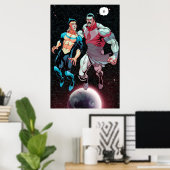 superheld - priemgetal poster (Thuiskantoor)