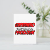 Superheld.. psycholoog briefkaart (Staand voorkant)