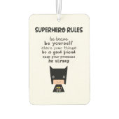 Superheld Rules Luchtverfrisser (Achterkant)
