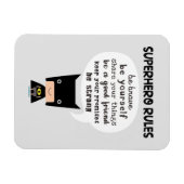 Superheld Rules Magneet (Horizontaal)