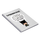 Superheld Rules Notitieboek (Rechterzijde)