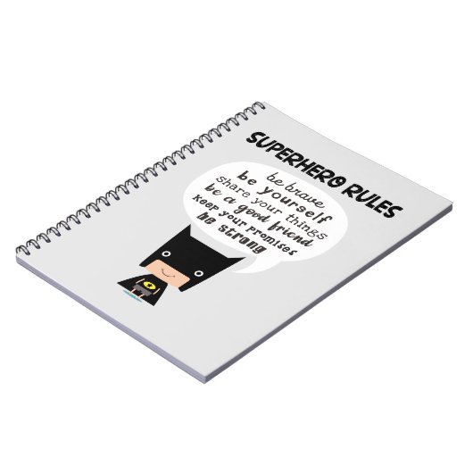 Superheld Rules Notitieboek (Linkerzijde)