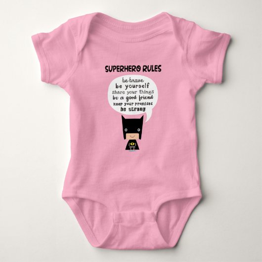 Superheld Rules Romper (Voorkant)