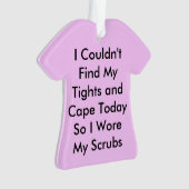 Superheld Scrubs Ornament (voorkant)