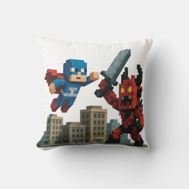 Superheld Skyblade Showdown Kussen (Voorkant)